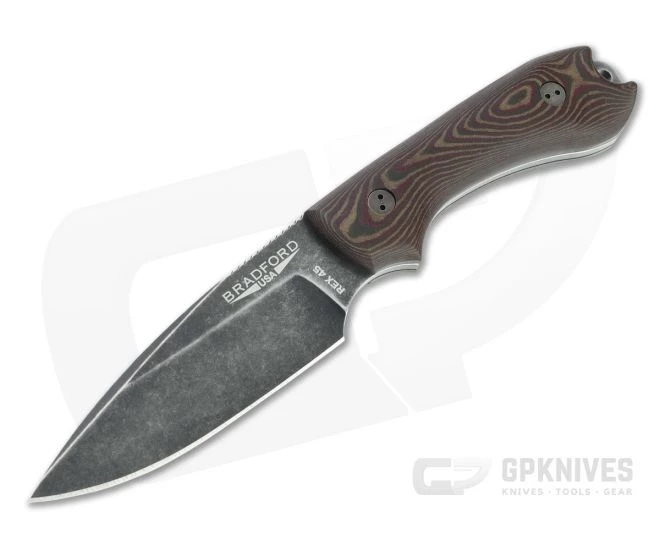 Bradford Guardian3 False Edge GPK Exclusive Nimbus Rex 45 3D Chocolate/Red Richlite Fixed Blade 1 Bradford Guardian3 False Edge GPK Exclusive Nimbus Rex 45 3D Chocolate/Red Richlite Fixed Blade