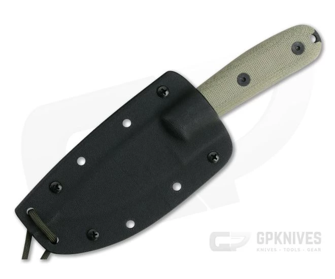 ESEE 3HM-K Black Plain Edge Rounded Handle Kydex Sheath 2 ESEE 3HM-K Black Plain Edge Rounded Handle Kydex Sheath - Image 2