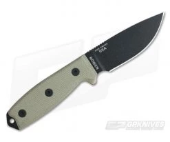 ESEE 3MIL Black Plain Blade Canvas Micarta Black Sheath with MOLLE Back -Camping Knives best sale 3mil p b 3