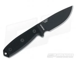 ESEE 3MIL Black Plain Blade Black G10 Black Sheath -Camping Knives best sale 3mil p blk 3