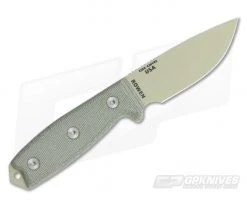 ESEE 3 Plain Edge Desert Tan Green Sheath -Camping Knives best sale 3p dt 3