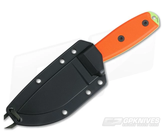 ESEE 3 Venom Green Blade Orange G10 Black Sheath 2 ESEE 3 Venom Green Blade Orange G10 Black Sheath - Image 2