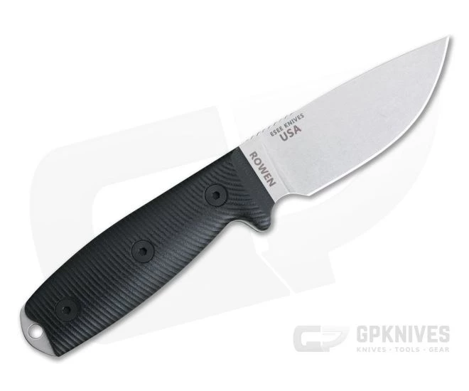 ESEE 3 Stonewashed S35VN 3D Black G10 Handles Fixed Blade 3PM35V-001 3 ESEE 3 Stonewashed S35VN 3D Black G10 Handles Fixed Blade 3PM35V-001 - Image 3