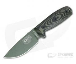 ESEE 3 OD Green Blade 3D OD Green/Black G10 Handles Fixed Blade 3PMOD-003