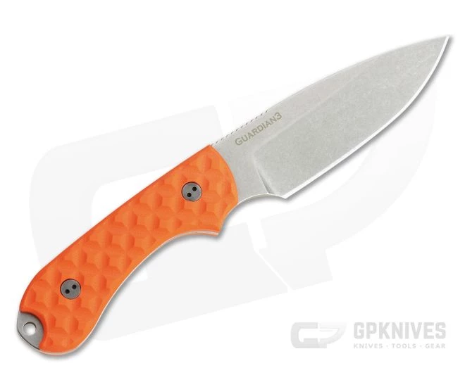 Bradford Guardian3 Sabre Ground Stonewashed M390 Orange G10 Fixed Blade 3 Bradford Guardian3 Sabre Ground Stonewashed M390 Orange G10 Fixed Blade - Image 3