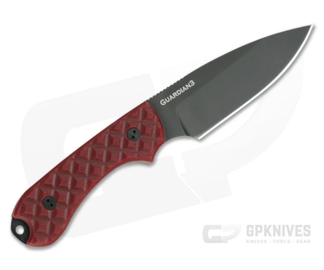Bradford Guardian3 Sabre Ground DLC M390 Red G10 Fixed Blade 3 Bradford Guardian3 Sabre Ground DLC M390 Red G10 Fixed Blade - Image 3