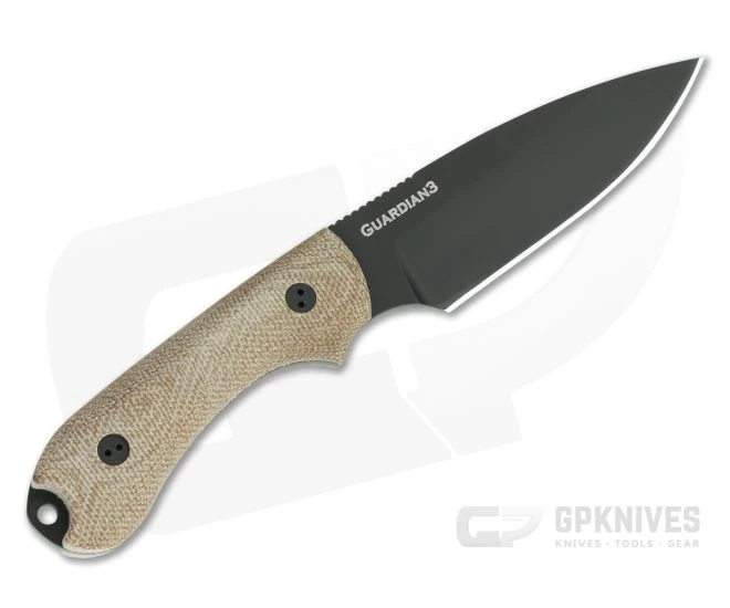 Bradford Guardian3 Sabre Ground DLC M390 3D Natural Micarta Fixed Blade 3 Bradford Guardian3 Sabre Ground DLC M390 3D Natural Micarta Fixed Blade - Image 3