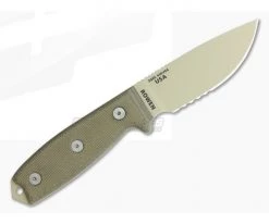 ESEE 3S Partially Serrated Desert Tan OD Sheath 5 ESEE 3S Partially Serrated Desert Tan OD Sheath -Camping Knives best sale 3s dt 3