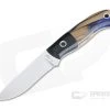 Mike Irie Model 110 Satin CPM-154 G10 Bolstered Blue Resin Maple Burl Wood 4043