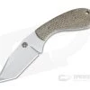 Trash Panda Knives Pack Knife Compact Fixed Blade Stonewashed CPM-154 Burlap Micarta 4053