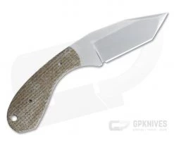 Trash Panda Knives Pack Knife Compact Fixed Blade Stonewashed CPM-154 Burlap Micarta 4053 -Camping Knives best sale 4053 3