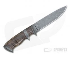 Olamic Cutlery Suna Karelian Birch Damascus Fittings Damascus Fixed Blade -Camping Knives best sale 4118 3