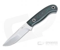 Mike Irie Model 110 Compound Ground Satin CPM-154 Turqoise and Black Micarta