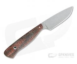 Camerer Knives Workman Drop Point Elmax Red Burlap Micarta Fixed Blade -Camping Knives best sale 4167 3