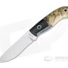 Mike Irie Model 110 Satin CPM-154 Black Linen Micarta Bolstered Stabilized Maple 4173