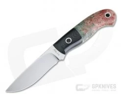 Mike Irie Model 110 Satin CPM-154 Black Linen Micarta Bolstered Stabilized Maple 4177