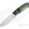 Mike Irie Model 110 Satin CPM-154 Black Linen Micarta Bolstered Stabilized Maple 4179