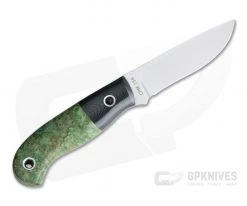 Mike Irie Model 110 Satin CPM-154 Black Linen Micarta Bolstered Stabilized Maple 4179 -Camping Knives best sale 4179 3