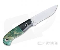 Mike Irie Model 110 Satin CPM-154 Black Linen Micarta Bolstered Stabilized Maple 4180 -Camping Knives best sale 4180 3