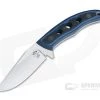 Tom Krein Custom Nomad Blasted Blue/Black G10 Satin D2 Fixed Blade 4203