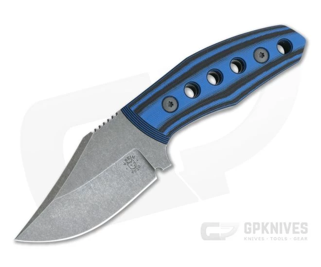 Tom Krein Custom Advocate Clip Point Acid Wash D2 Blue/Black G10 Tactical Fixed Blade 4247 1 Tom Krein Custom Advocate Clip Point Acid Wash D2 Blue/Black G10 Tactical Fixed Blade 4247