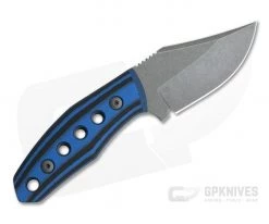 Tom Krein Custom Advocate Clip Point Acid Wash D2 Blue/Black G10 Tactical Fixed Blade 4247 5 Tom Krein Custom Advocate Clip Point Acid Wash D2 Blue/Black G10 Tactical Fixed Blade 4247 -Camping Knives best sale 4247 3
