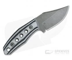 Tom Krein Custom Advocate Clip Point Acid Wash D2 Gray/Black G10 Tactical Fixed Blade 4248 -Camping Knives best sale 4248 3