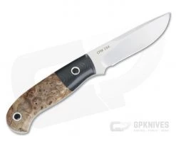 Mike Irie Model 110 Spear Point CPM-154 Micarta Bolstered Stabilized Dyed Maple Burl 4275 -Camping Knives best sale 4275 3 1
