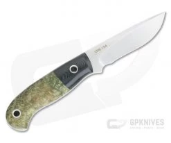 Mike Irie Model 110 Spear Point CPM-154 Micarta Bolstered Stabilized Dyed Maple Burl 4277 -Camping Knives best sale 4277 3