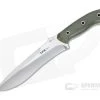 Mike Irie TFK Tactical Field Knife Green Canvas Micarta Satin S30V Fixed Blade 4282