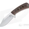 Tom Krein Custom TK-4 Mini-Bowie Brown Canvas Micarta Satin Nitro-V Fixed Blade 4332