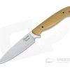 Camerer Knives Custom Small Game Getter Elmax Natural Linen Micarta Fixed Blade 4346