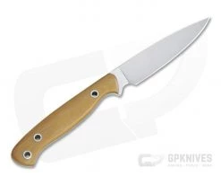 Camerer Knives Custom Small Game Getter Elmax Natural Linen Micarta Fixed Blade 4346 5 Camerer Knives Custom Small Game Getter Elmax Natural Linen Micarta Fixed Blade 4346 -Camping Knives best sale 4346 3