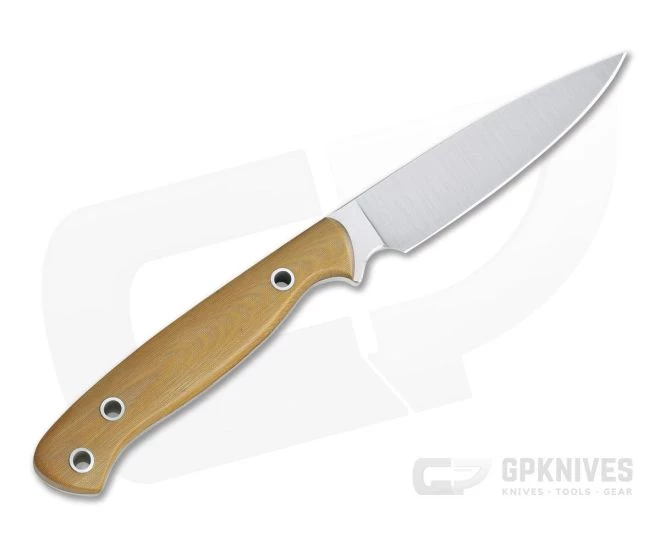 Camerer Knives Custom Small Game Getter Elmax Natural Linen Micarta Fixed Blade 4346 3 Camerer Knives Custom Small Game Getter Elmax Natural Linen Micarta Fixed Blade 4346 - Image 3