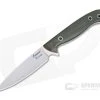 Camerer Knives Custom Small Game Getter Elmax Green Linen Micarta Fixed Blade 4347