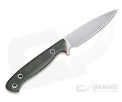 Camerer Knives Custom Small Game Getter Elmax Green Linen Micarta Fixed Blade 4347 -Camping Knives best sale 4347 3