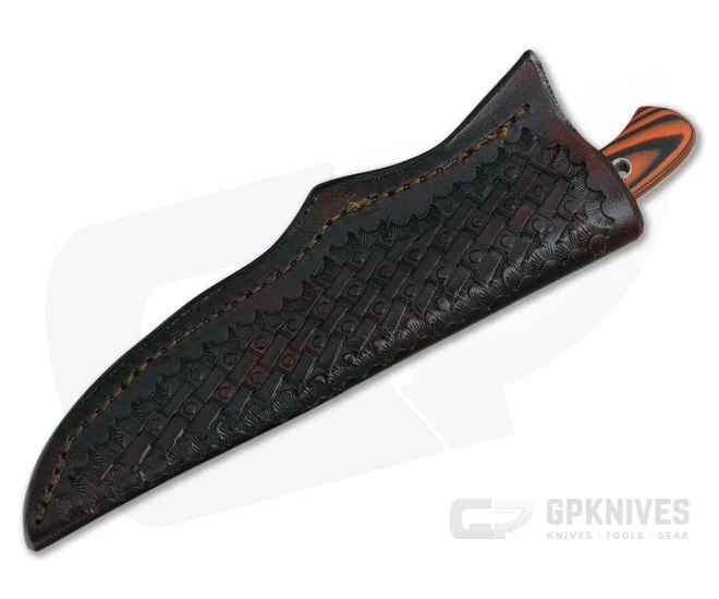 Camerer Knives Custom Small Game Getter Elmax Orange/Black G10 Fixed Blade 4372 2 Camerer Knives Custom Small Game Getter Elmax Orange/Black G10 Fixed Blade 4372 - Image 2