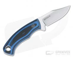 Tom Krein Custom Pocket Bowie Blasted Blue/Black G10 Satin Nitro-V Fixed Blade -Camping Knives best sale 4391 3
