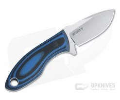 Tom Krein Custom Hydra Blasted Blue/Black G10 Satin Nitro-V Fixed Blade -Camping Knives best sale 4392 3