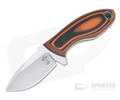 Tom Krein Custom Hydra Blasted Orange/Black G10 Satin Nitro-V Fixed Blade