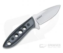 Tom Krein Custom TK-2 Blasted Gray/Black G10 Satin Nitro-V Fixed Blade 5 Tom Krein Custom TK-2 Blasted Gray/Black G10 Satin Nitro-V Fixed Blade -Camping Knives best sale 4396 3