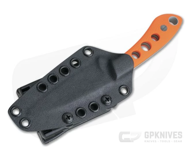 Tom Krein Custom TK-11 Wharncliffe Blasted Orange G10 Satin Nitro-V Fixed Blade 2 Tom Krein Custom TK-11 Wharncliffe Blasted Orange G10 Satin Nitro-V Fixed Blade - Image 2