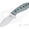Tom Krein Custom TK-3 Whitetail Hunter Blasted Jade G10 Satin Nitro-V Fixed Blade