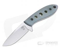 Tom Krein Custom TK-3 Whitetail Hunter Blasted Jade G10 Satin Nitro-V Fixed Blade