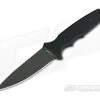 Spartan Harsey TT Tactical Trout Black S45VN Black Linen Micarta Fixed Blade 43BKBKKYBK