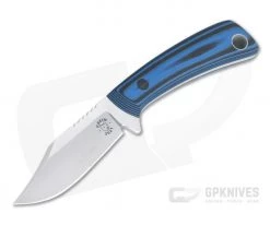 Tom Krein Custom TK-4 Mini-Bowie Blasted Blue/Black G10 Satin Nitro-V Fixed Blade 4400