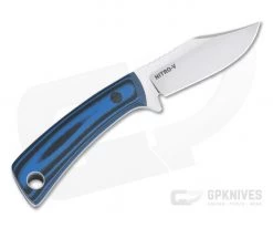 Tom Krein Custom TK-4 Mini-Bowie Blasted Blue/Black G10 Satin Nitro-V Fixed Blade 4400 5 Tom Krein Custom TK-4 Mini-Bowie Blasted Blue/Black G10 Satin Nitro-V Fixed Blade 4400 -Camping Knives best sale 4400 3 4