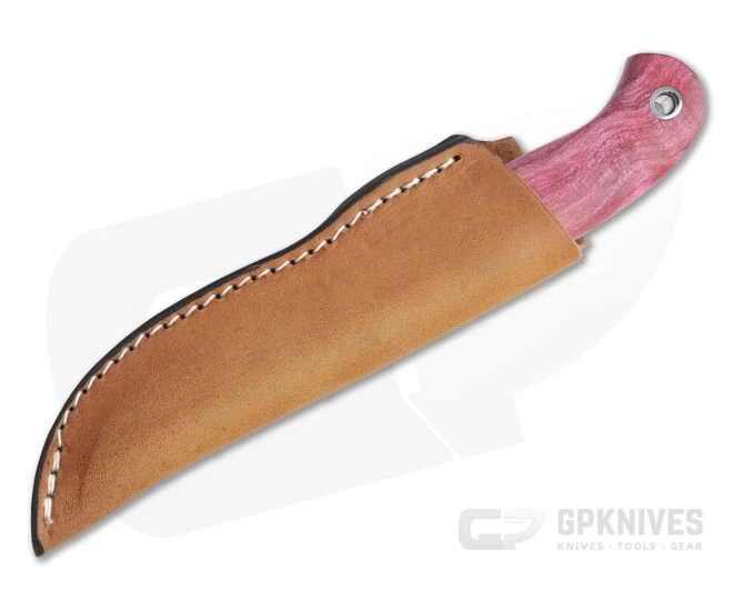 Mike Irie Model 110 Drop Point CPM-154 Micarta Bolstered Stabilized Dyed Maple Fixed Blade 4428 2 Mike Irie Model 110 Drop Point CPM-154 Micarta Bolstered Stabilized Dyed Maple Fixed Blade 4428 - Image 2