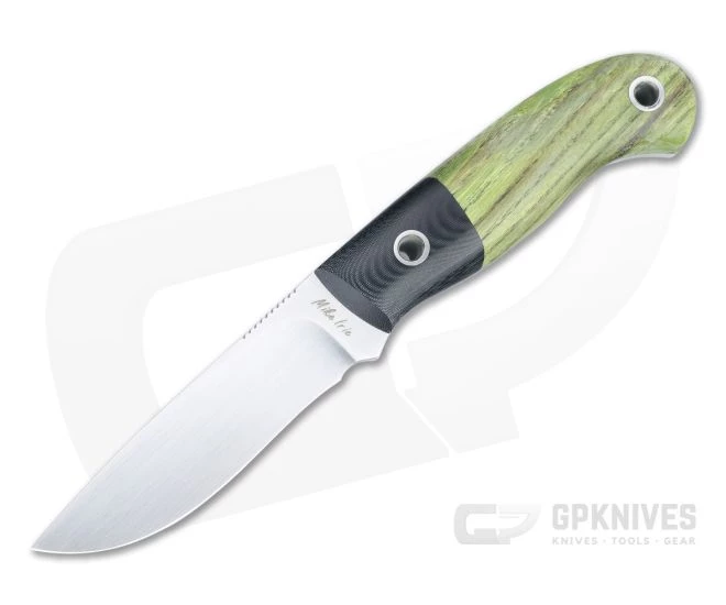 Mike Irie Model 110 Drop Point CPM-154 Micarta Bolstered Stabilized Dyed Maple Fixed Blade 4429 1 Mike Irie Model 110 Drop Point CPM-154 Micarta Bolstered Stabilized Dyed Maple Fixed Blade 4429