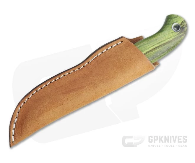 Mike Irie Model 110 Drop Point CPM-154 Micarta Bolstered Stabilized Dyed Maple Fixed Blade 4429 2 Mike Irie Model 110 Drop Point CPM-154 Micarta Bolstered Stabilized Dyed Maple Fixed Blade 4429 - Image 2